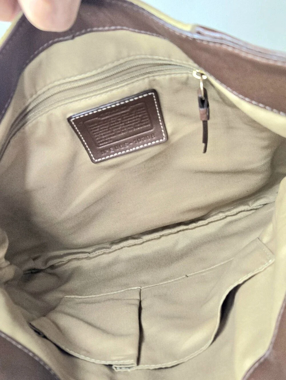 Coach Patchwork Hobo handbag. Brown/gold.